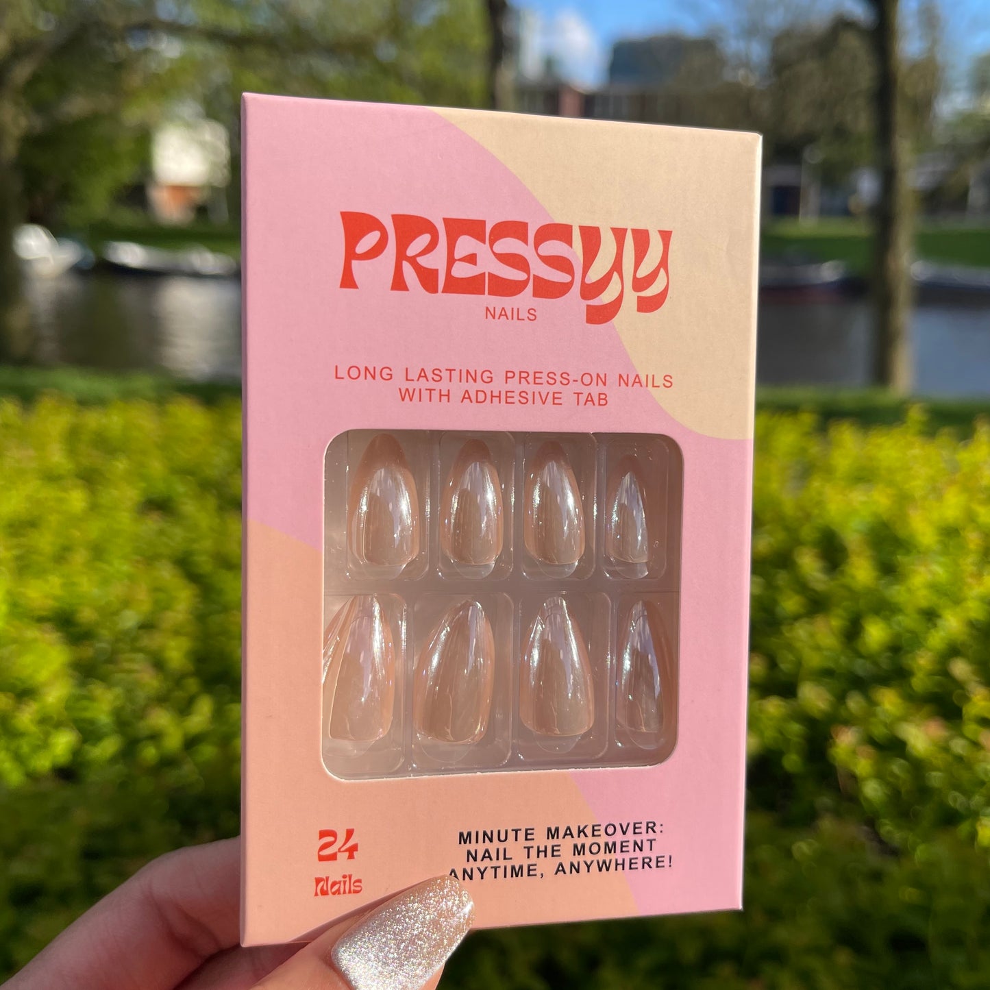 NUDE GLAZED DONUT PRESS ON NAILS
