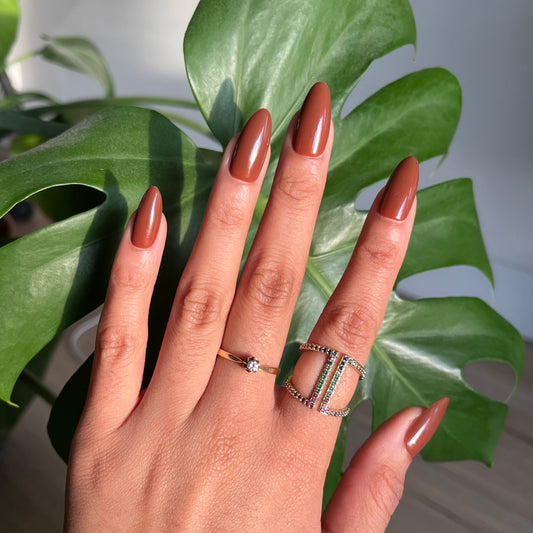 CHOCOLATE COVERED ALMONDS PRESS ON NAILS